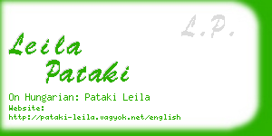 leila pataki business card